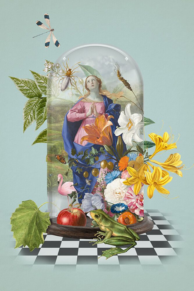 Whimsical Botanical Cloche art print by Marja van den Hurk for $57.95 CAD