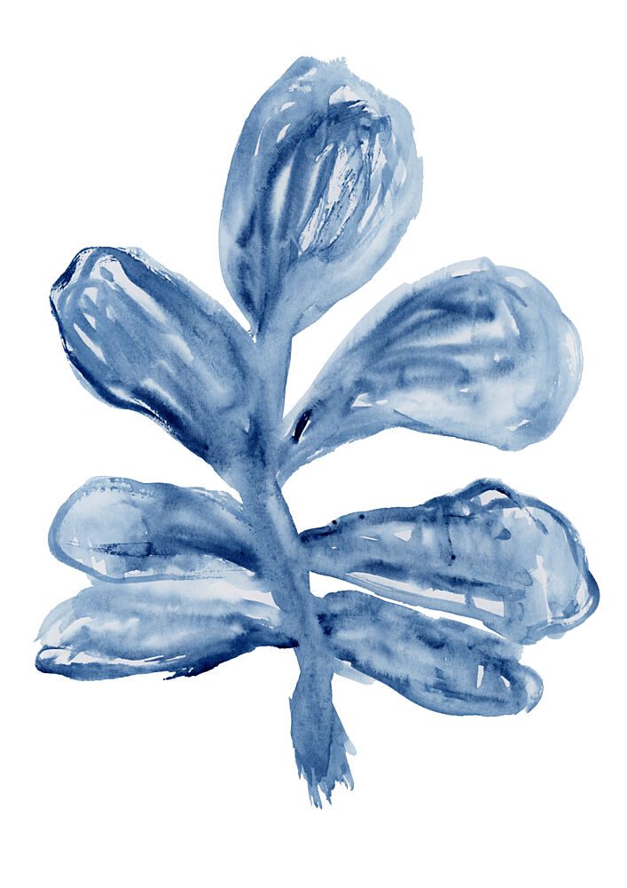 Indigo Watercolor Botanical art print by Cartissi for $57.95 CAD