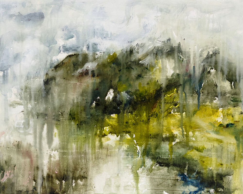 Misty Green Forest art print by Emily Tingey for $57.95 CAD