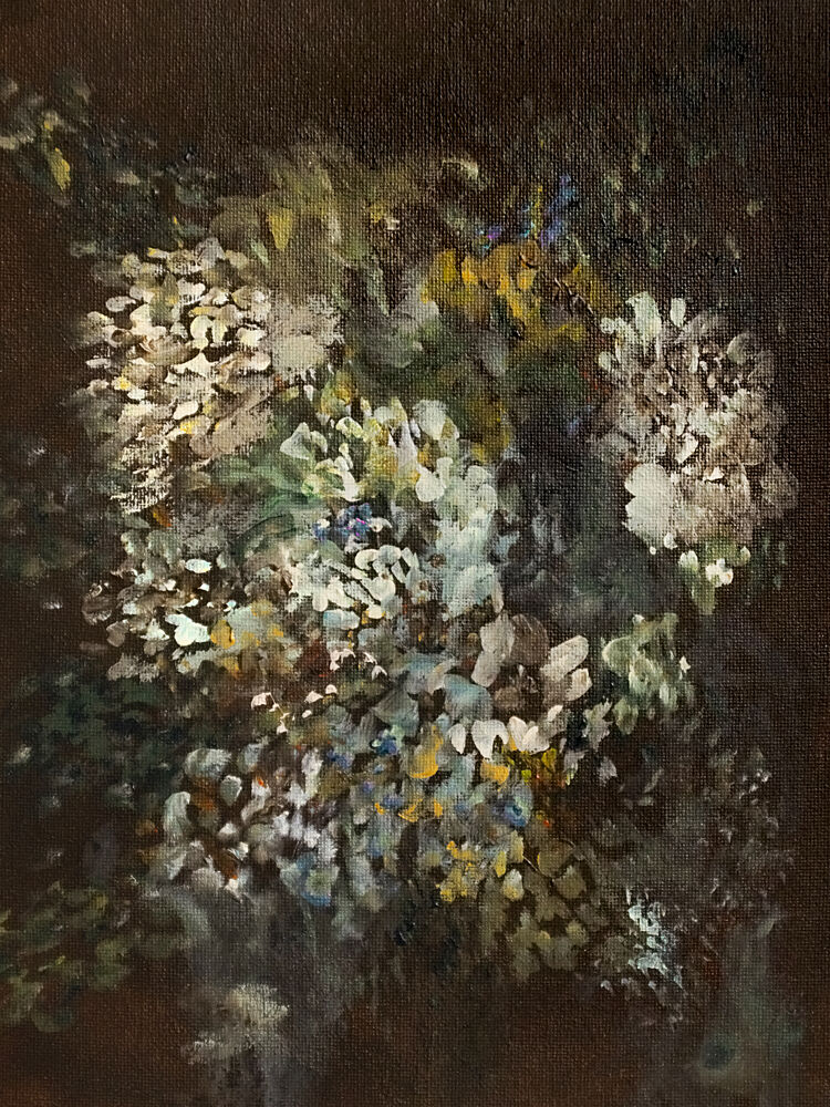 Dark Floral Bouquet art print by Emily Tingey for $57.95 CAD