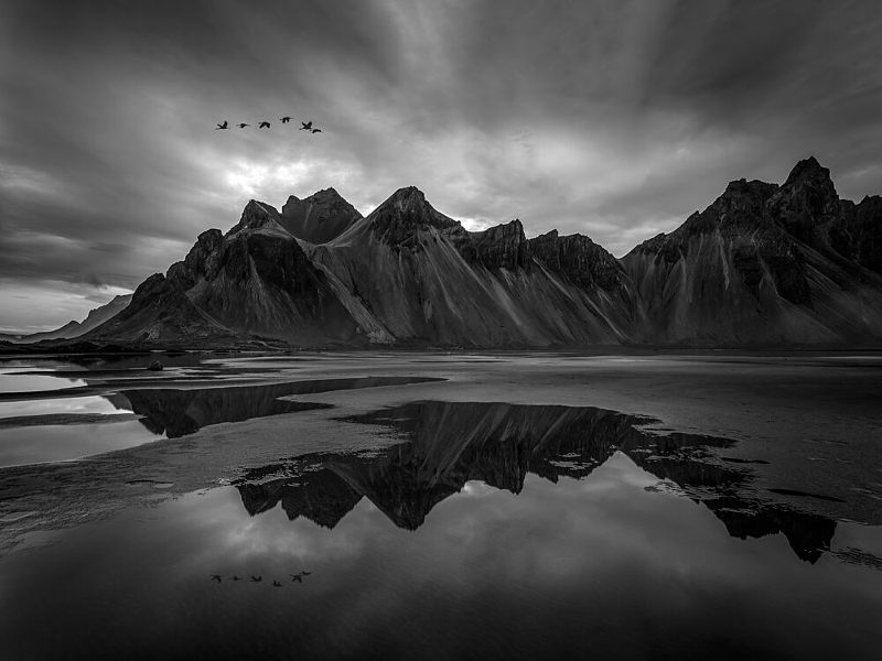 Majestic Mountain Reflection art print by Irene Wu for $57.95 CAD
