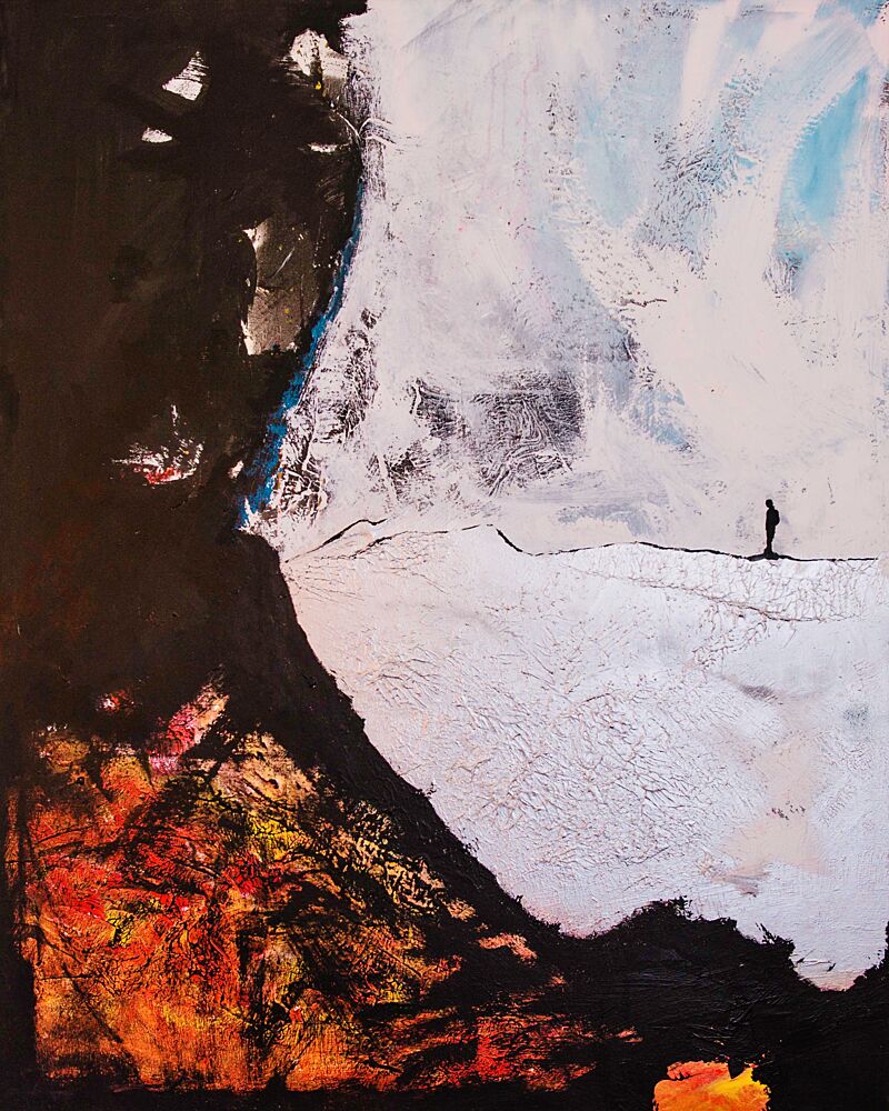 Solitary Figure Abstract Journey art print by Fredrik Olsen for $57.95 CAD