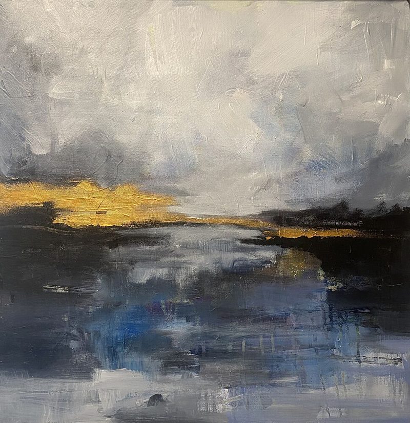 Golden Horizon Reflection art print by Anna-Karin Bergius for $57.95 CAD