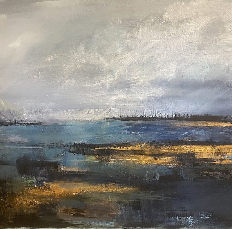 Golden Horizon Waterscape art print by Anna-Karin Bergius for $57.95 CAD