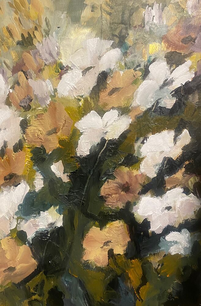 Painterly Garden Flowers art print by Anna-Karin Bergius for $57.95 CAD