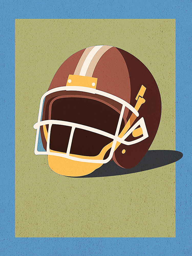 Classic Football Helmet art print by Pictufy Studio IV for $57.95 CAD