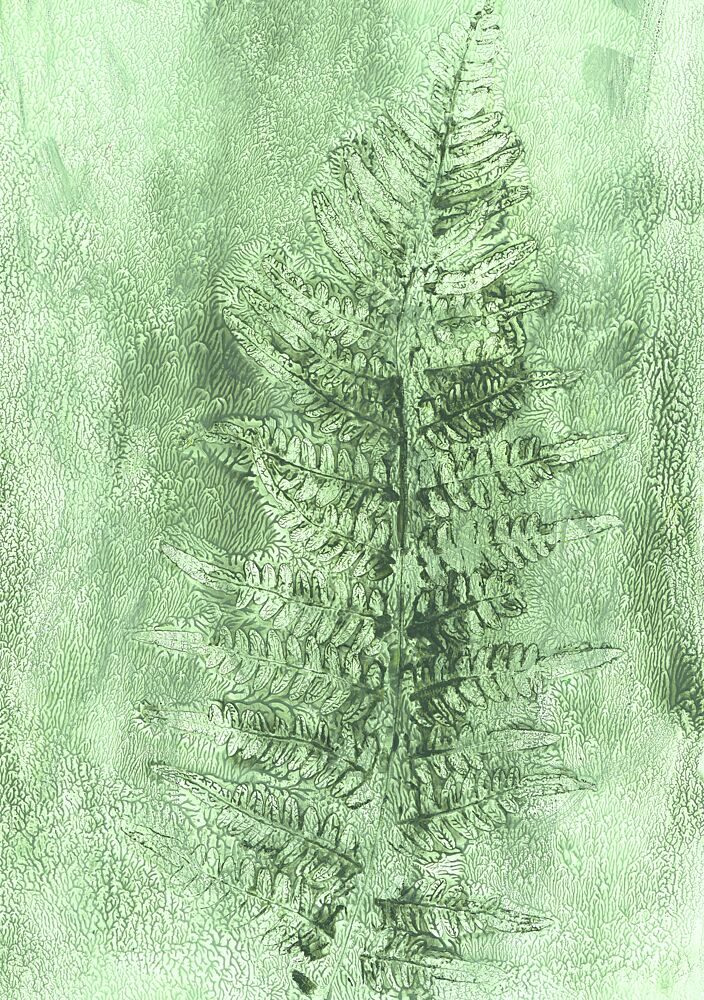 Subtle Fern Frond art print by Maira Ribena for $57.95 CAD