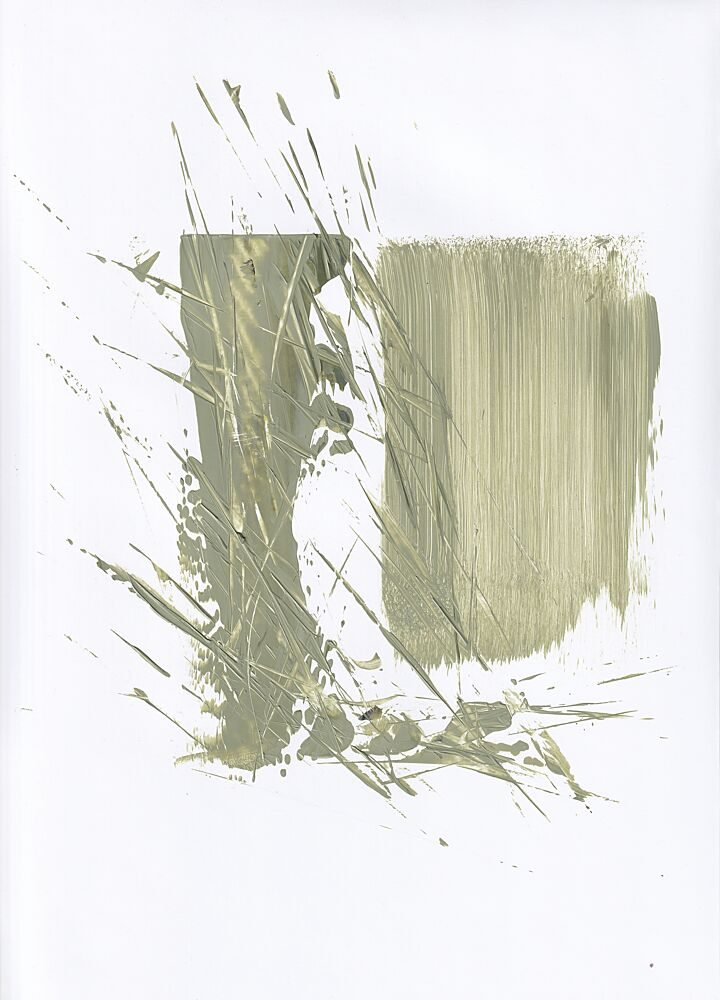 Abstract Green Strokes art print by Maira Ribena for $57.95 CAD