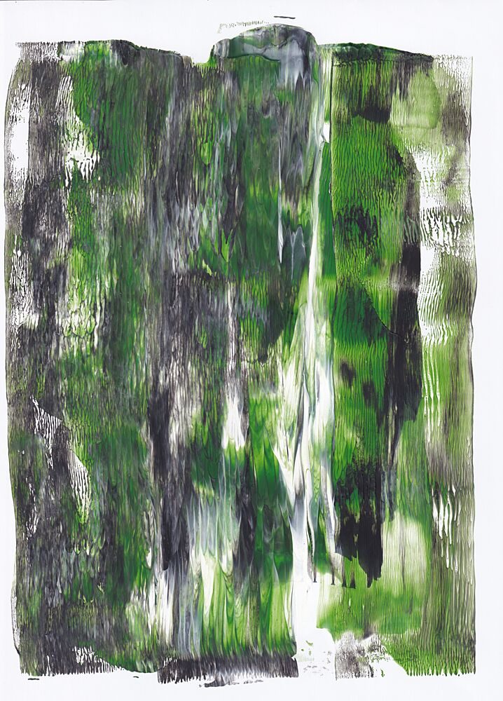 Lush Green Abstraction art print by Maira Ribena for $57.95 CAD