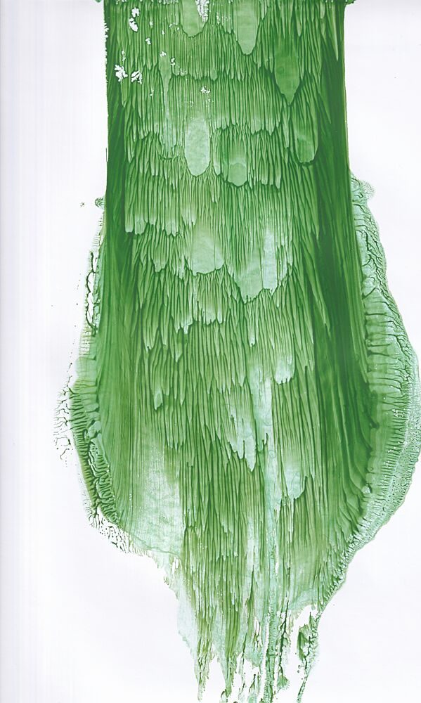 Fluid Green Abstract art print by Maira Ribena for $57.95 CAD