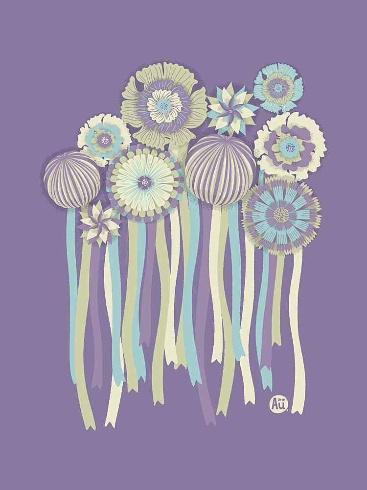 Delicate Ribbon Bouquet art print by Aia Ueno for $57.95 CAD