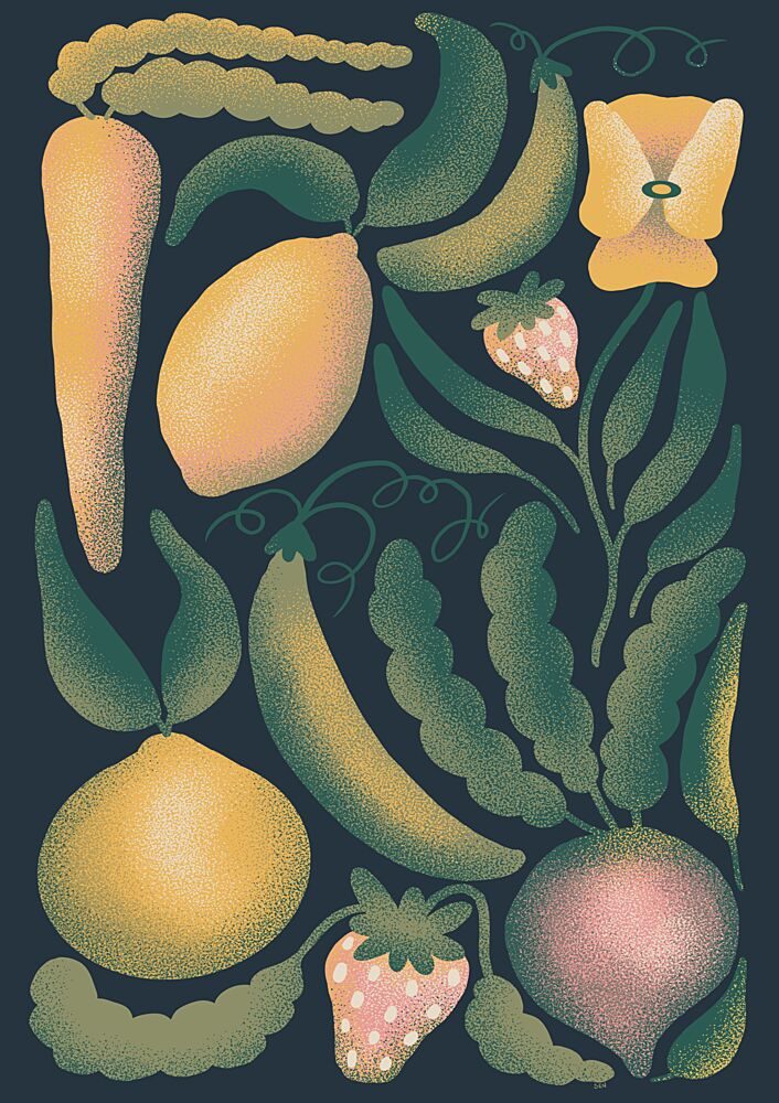 Whimsical Garden Harvest art print by Senna-Mia Rahner for $57.95 CAD