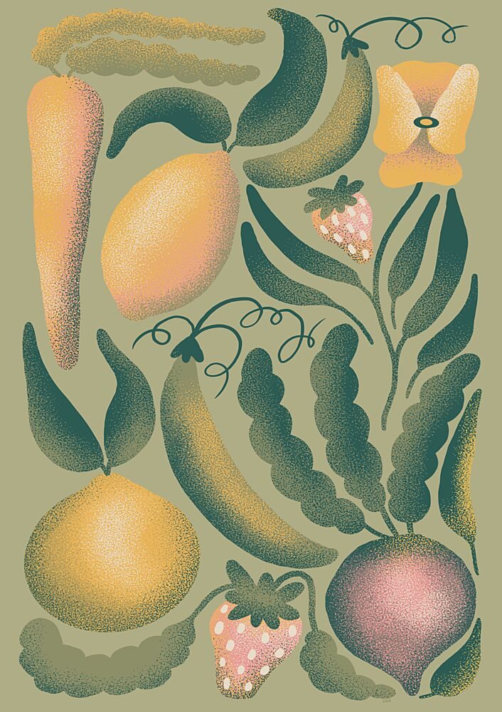 Garden Fresh Harvest art print by Senna-Mia Rahner for $57.95 CAD