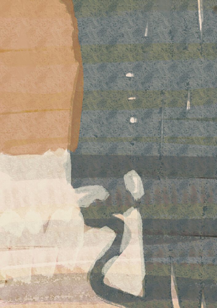 Muted Abstract Forms art print by Nilesh Kulkarni for $57.95 CAD