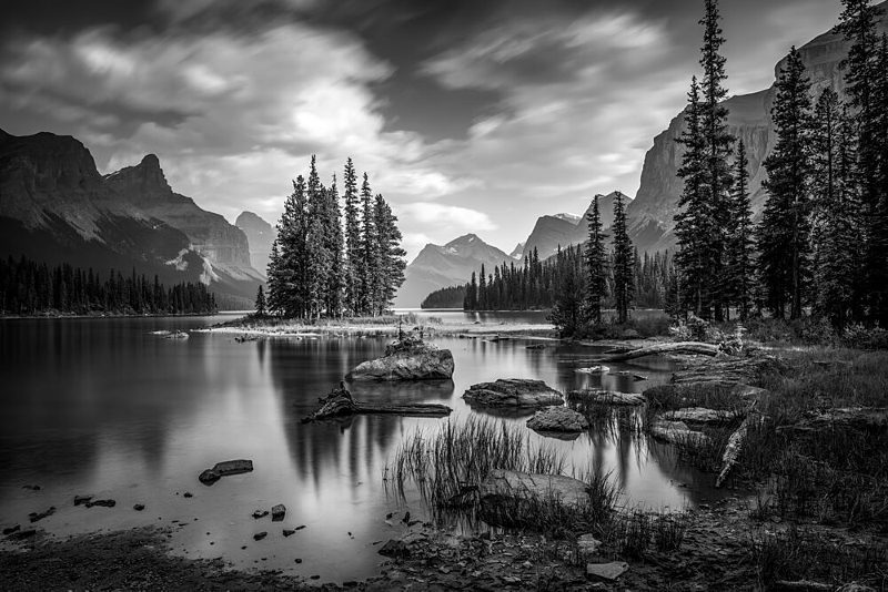 Majestic Mountain Lake Island art print by Christoph Schaarschmidt for $57.95 CAD
