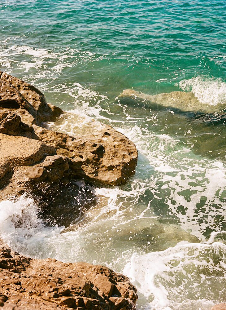 Turquoise Coastal Rocks art print by Bethany Young for $57.95 CAD
