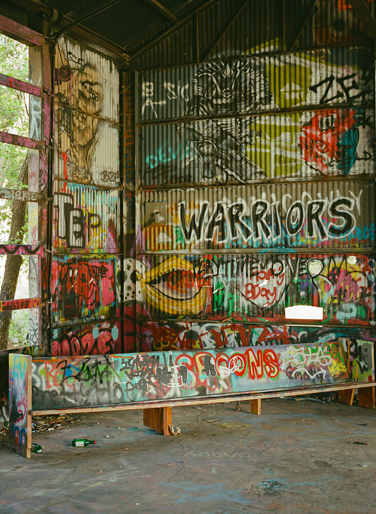 Vibrant Urban Graffiti Wall art print by Bethany Young for $57.95 CAD