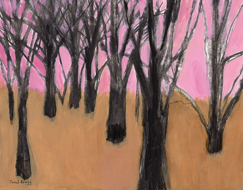 Pink Sky Forest art print by Janel Bragg for $57.95 CAD