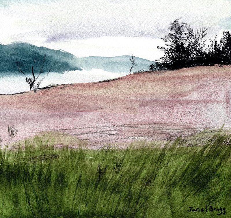 Misty Country Hills art print by Janel Bragg for $57.95 CAD