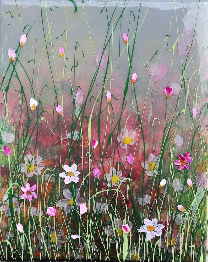 Pink Wildflower Garden art print by Donatella Marraoni for $57.95 CAD