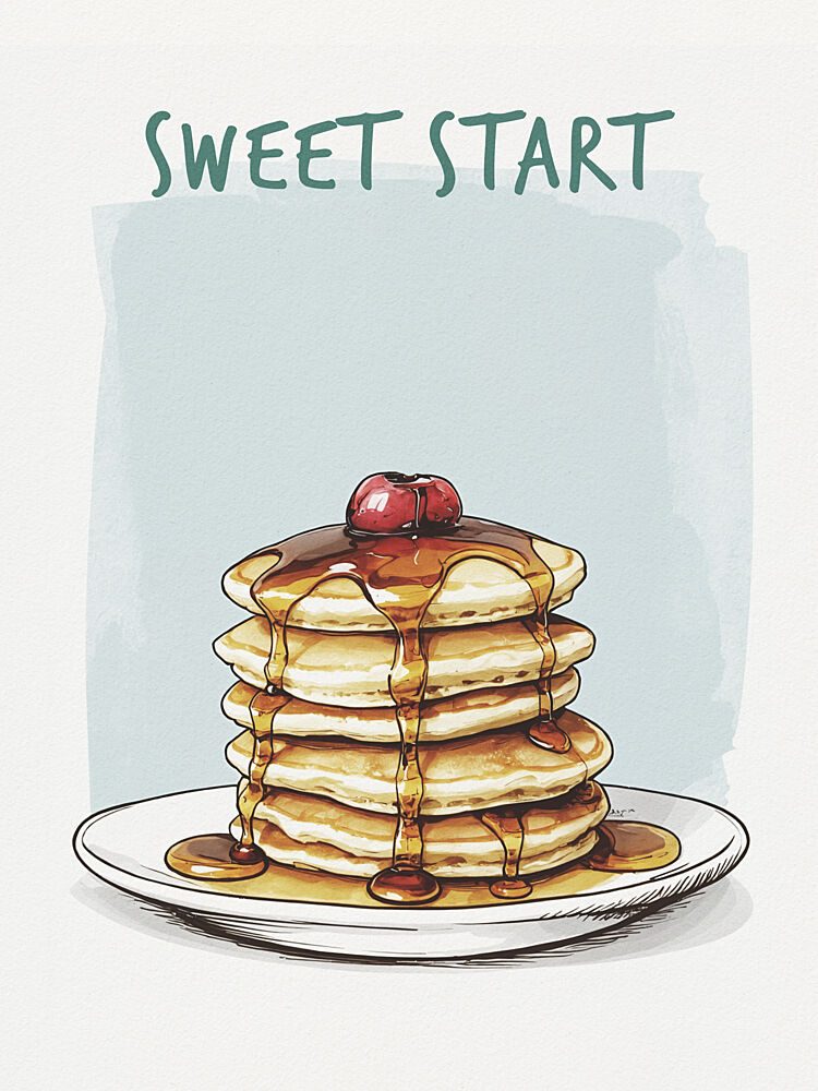 Sweet Breakfast Pancakes art print by Andreas Magnusson for $57.95 CAD