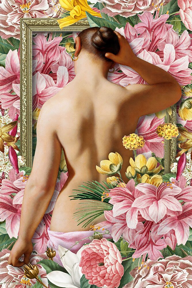 Woman Among Blooms art print by Marja van den Hurk for $57.95 CAD