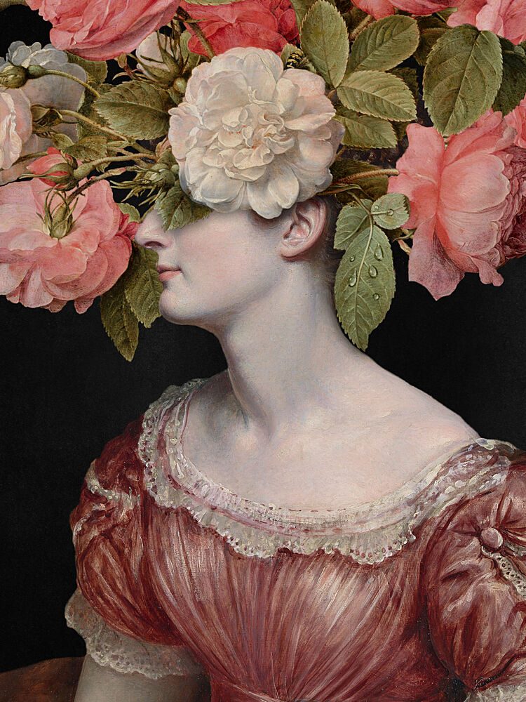 Elegant Rose Portrait art print by Marja van den Hurk for $57.95 CAD