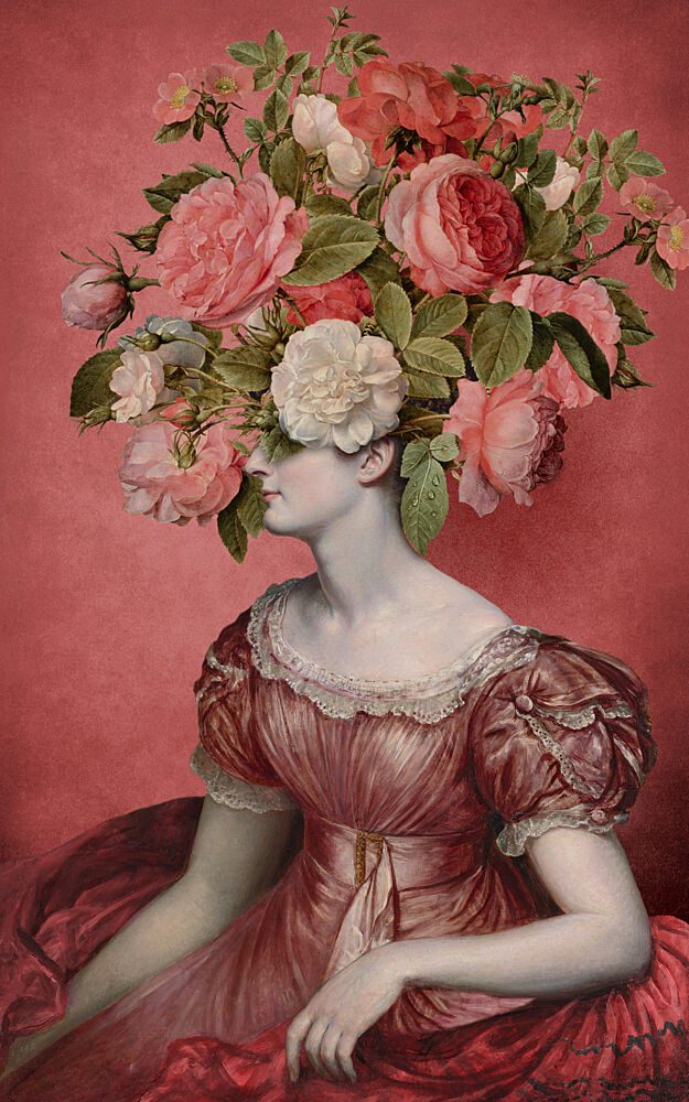 Elegant Rose Portrait art print by Marja van den Hurk for $57.95 CAD
