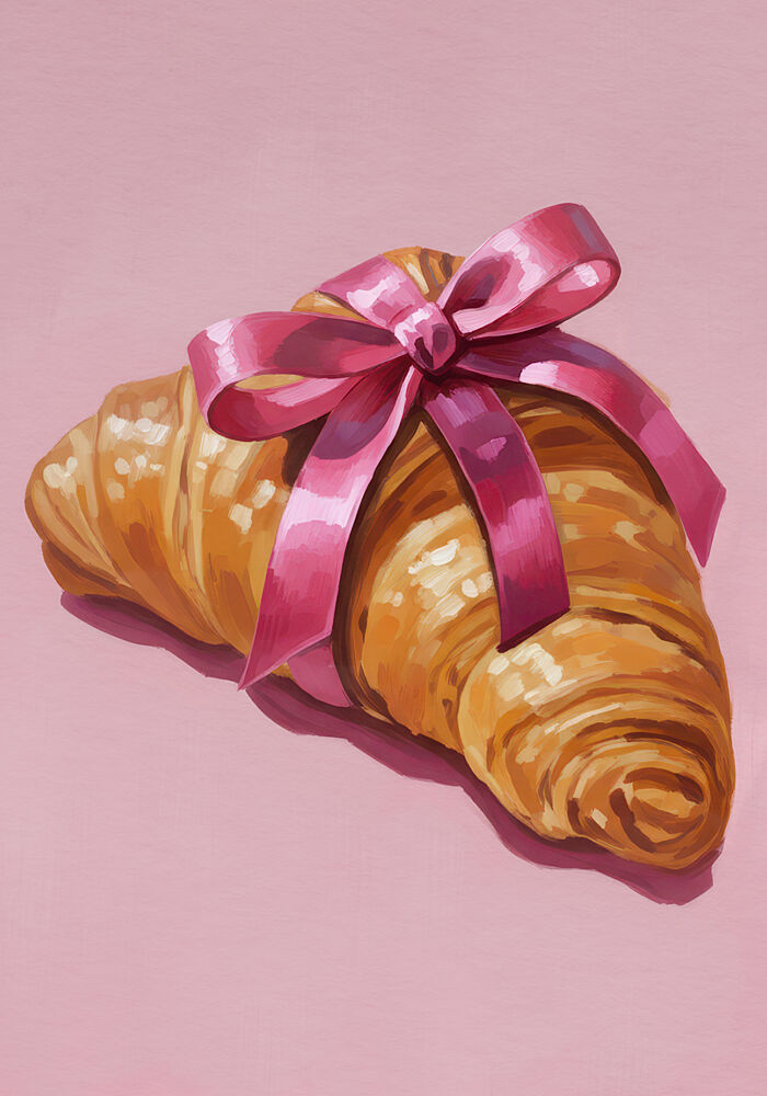 Sweet Croissant Gift art print by Neetesh Kumar for $57.95 CAD