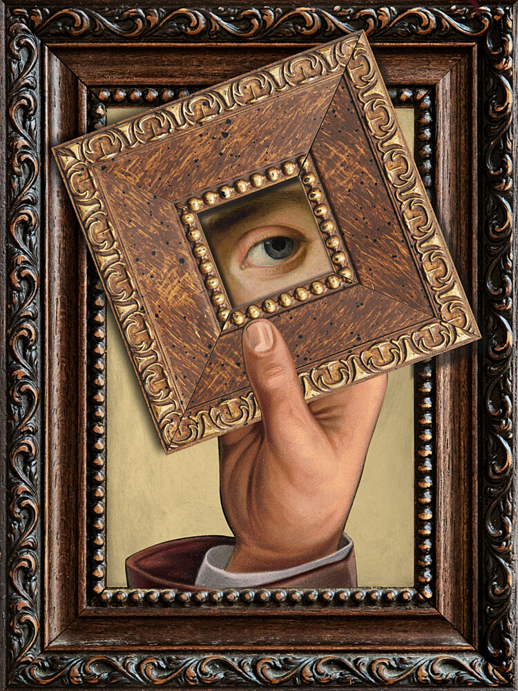 Framed Eye Illusion art print by Marja van den Hurk for $57.95 CAD