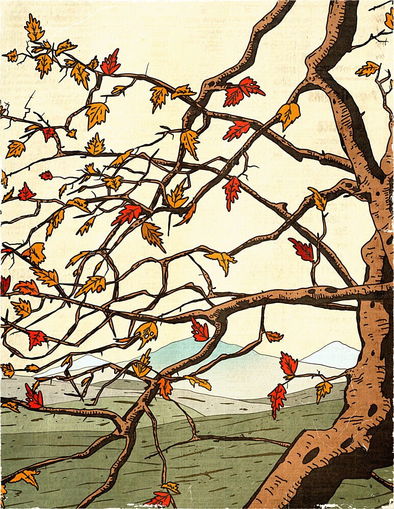 Vibrant Autumn Landscape art print by Nicholas for $57.95 CAD
