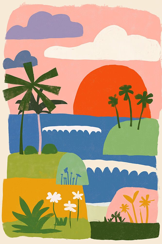 Vacation Island No 02 art print by Treechild for $57.95 CAD