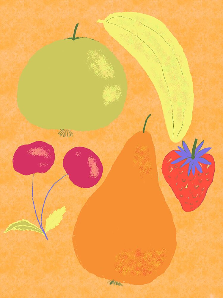Vibrant Fruit Medley art print by Aliya Putrus for $57.95 CAD