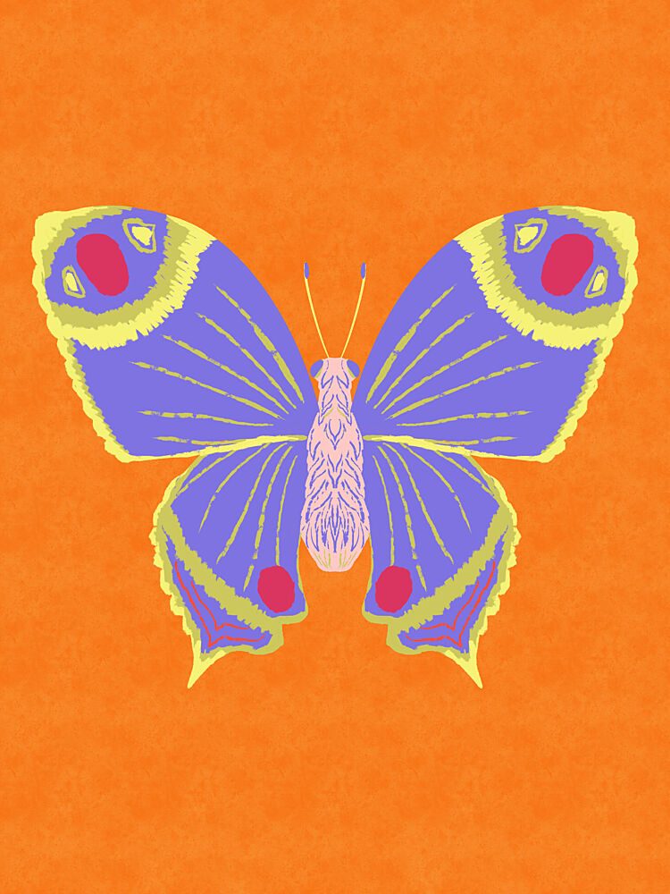 Vibrant Purple Butterfly art print by Aliya Putrus for $57.95 CAD