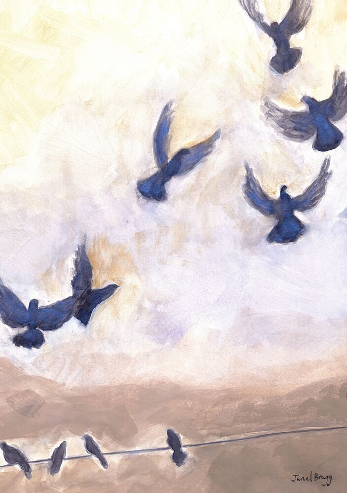 Birds Flying Free art print by Janel Bragg for $57.95 CAD