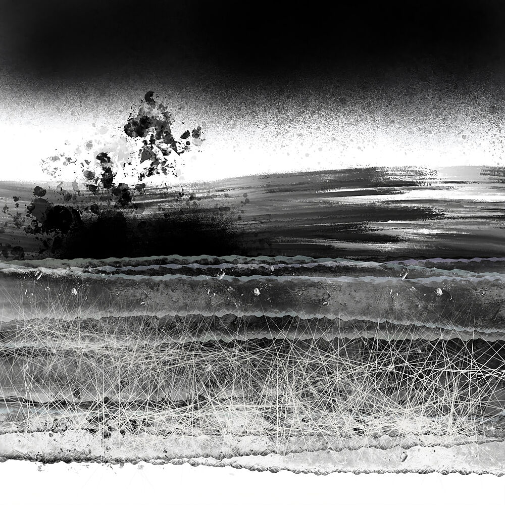 Abstract Stormy Horizon art print by Cesare Bellassai Art for $57.95 CAD