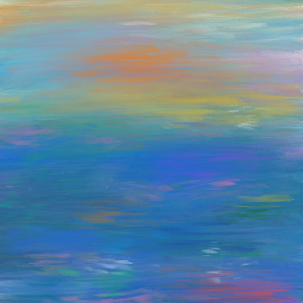 Colorful Water Reflections art print by Cesare Bellassai Art for $57.95 CAD