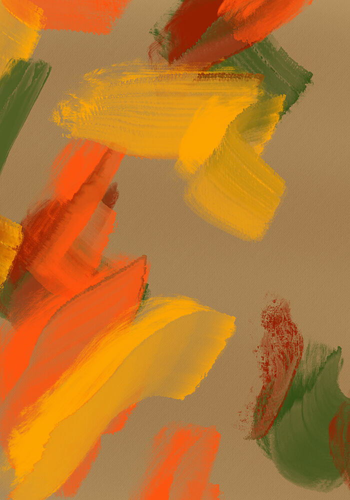 Autumn Brushstroke Abstract art print by Cesare Bellassai Art for $57.95 CAD