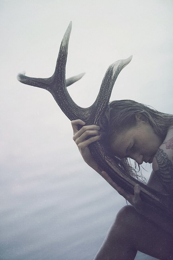 Mystic Antler Spirit art print by Samurajgrzes for $57.95 CAD