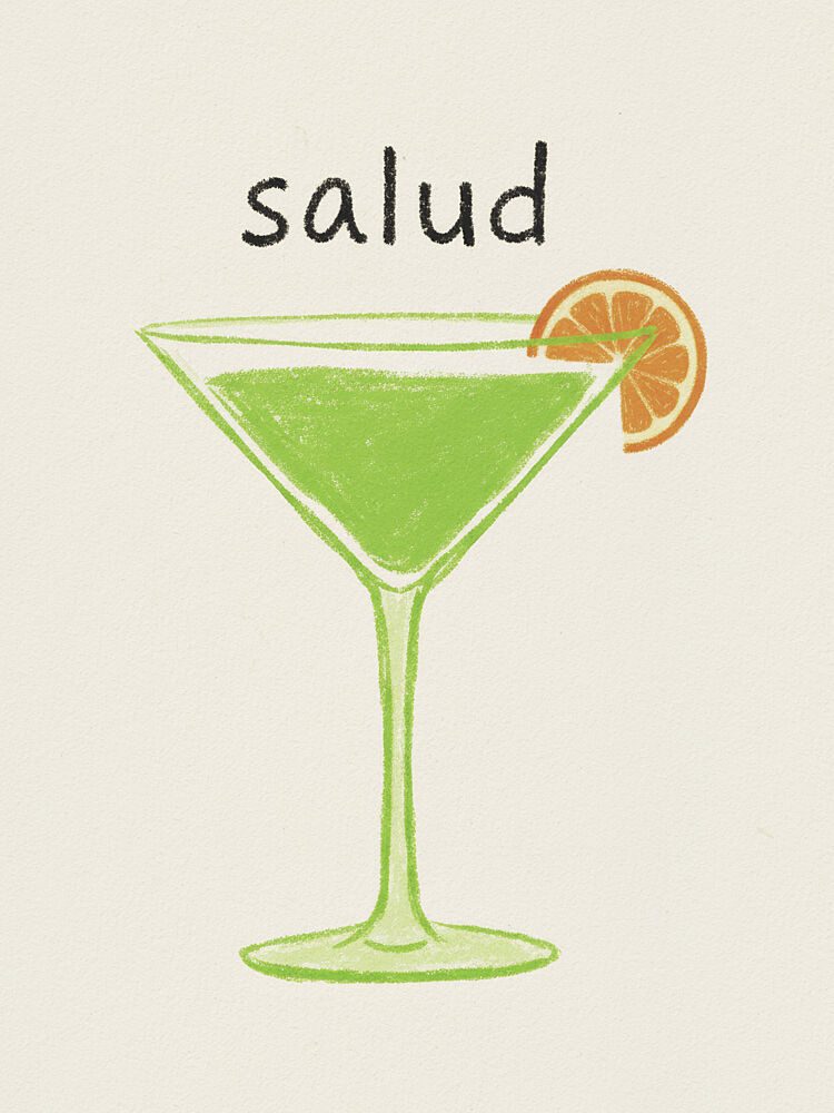 Salud Green Cocktail art print by Andreas Magnusson for $57.95 CAD