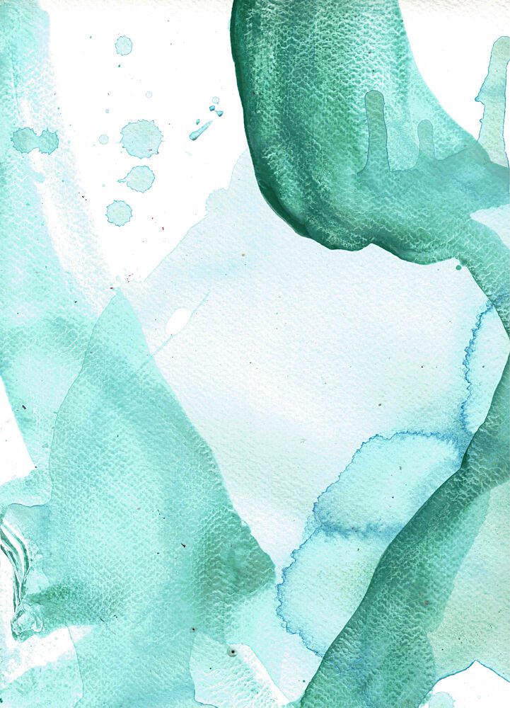 Fluid Aqua Abstract art print by Deb Chaney for $57.95 CAD