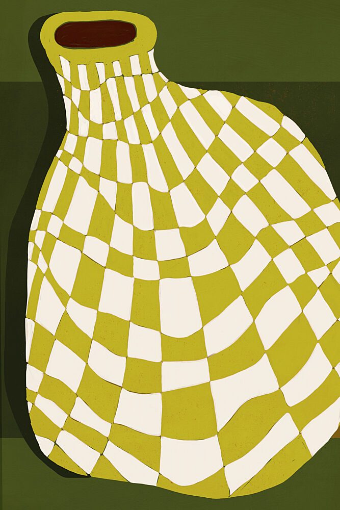 Green Grid art print by Treechild for $57.95 CAD