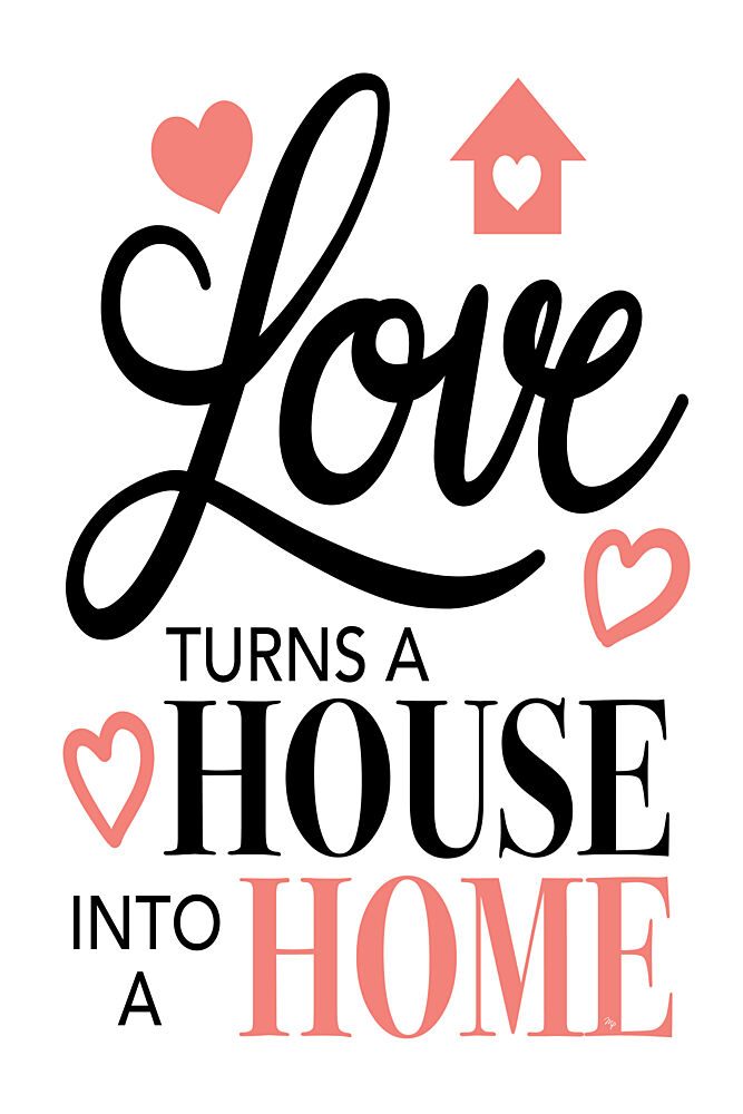 Love Turns House Home art print by Martina for $57.95 CAD