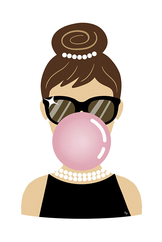 Pearls and Bubblegum art print by Martina for $57.95 CAD