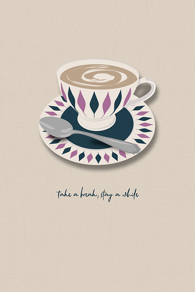 Cozy Coffee Break art print by Alexandra Weise for $57.95 CAD