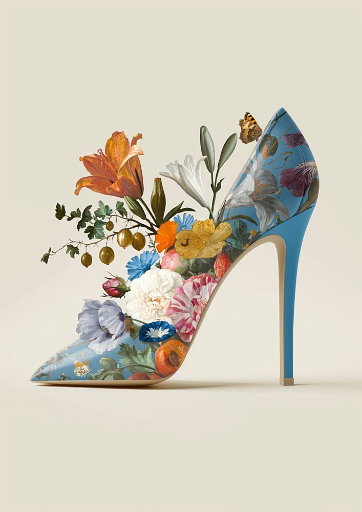 Vibrant Floral Heel art print by Marja van den Hurk for $57.95 CAD