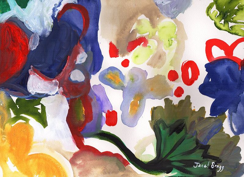 Vibrant Abstract Forms art print by Janel Bragg for $57.95 CAD