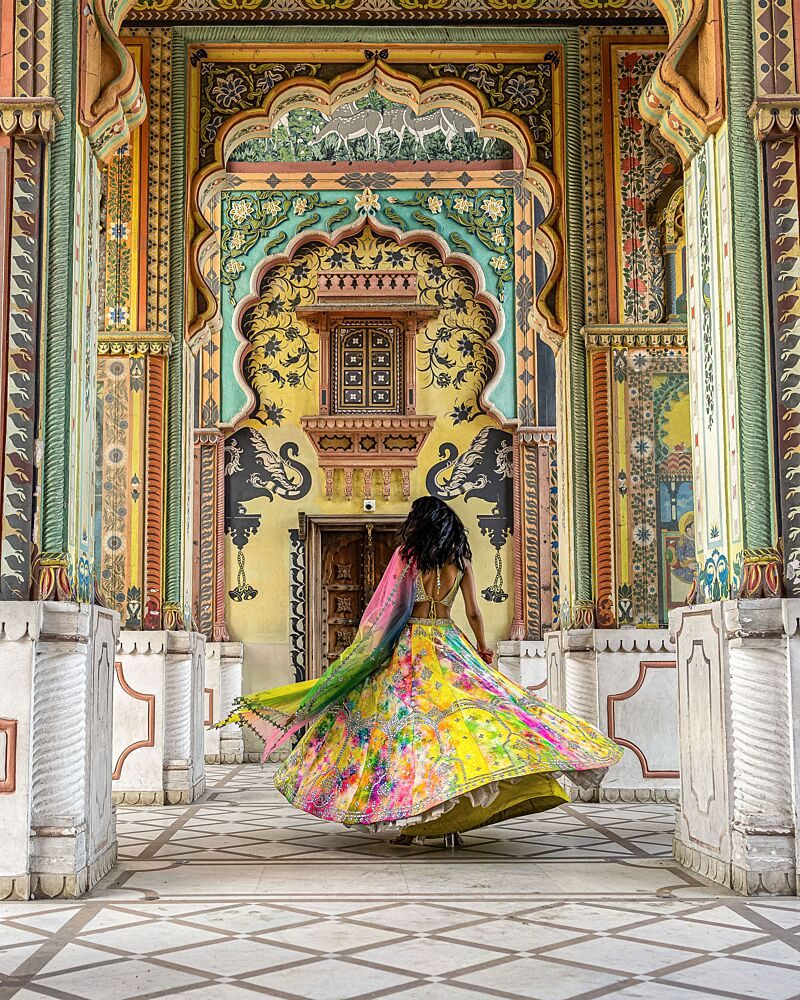 Vibrant Palace Spin art print by Hamza Qarooni for $57.95 CAD