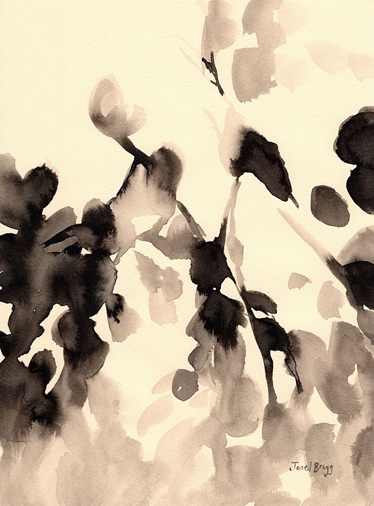 Sepia Botanical Movement art print by Janel Bragg for $57.95 CAD