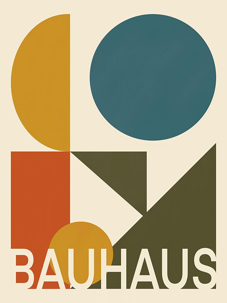 Bauhaus Geometric Shapes art print by Little Dean for $57.95 CAD